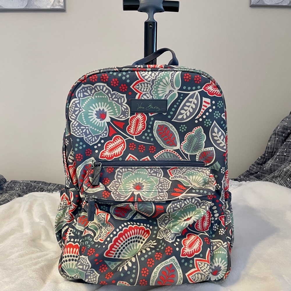Vera Bradley Nomadic Floral Rolling Backpack